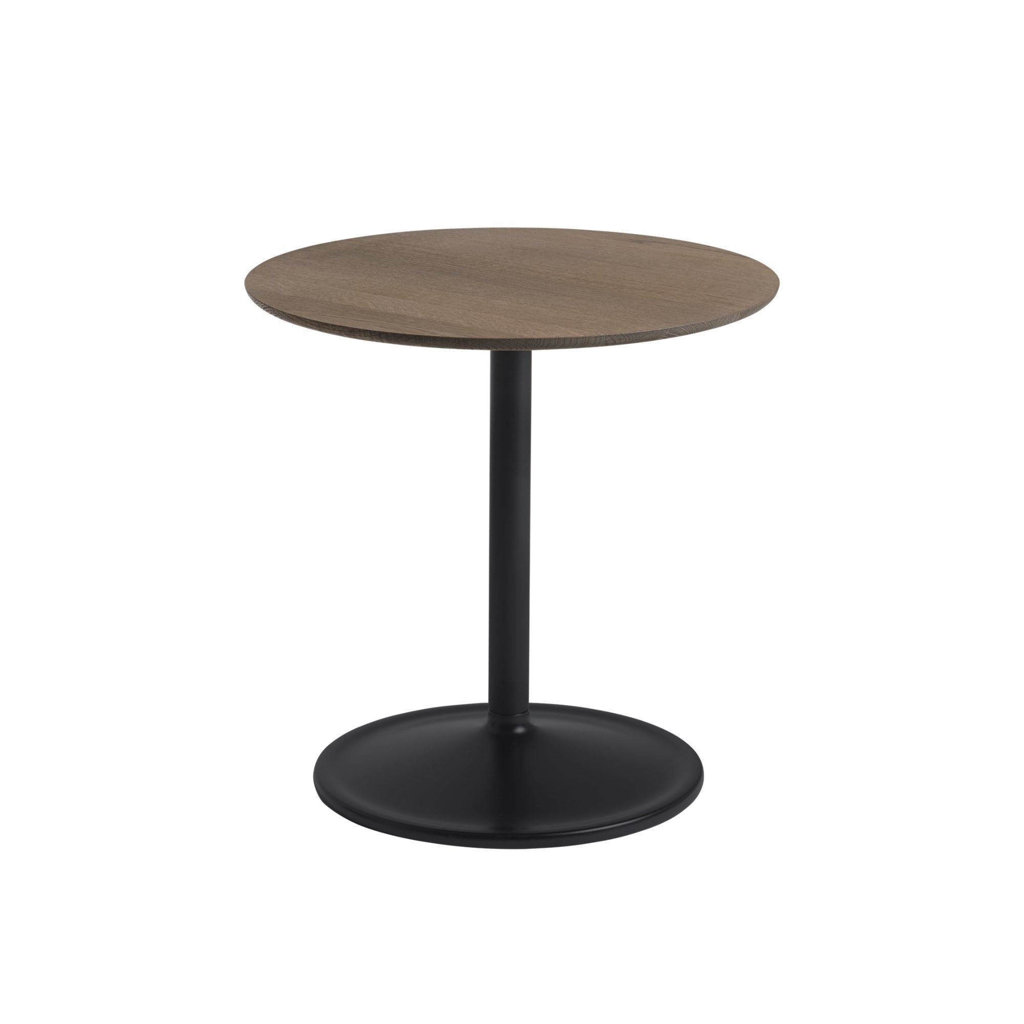 Muuto Soft sivupöytä Ø48 korkea tumma tammi/musta - Laatukaluste