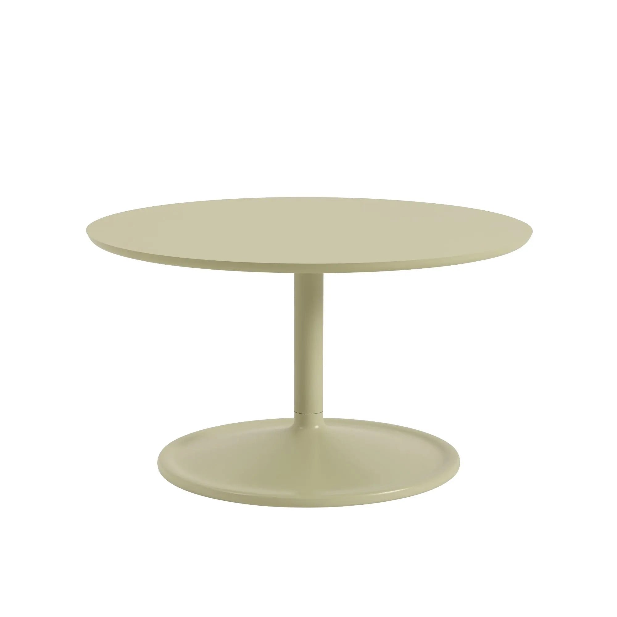 Muuto Soft sohvapöytä Ø75 beige-vihreä Muuto