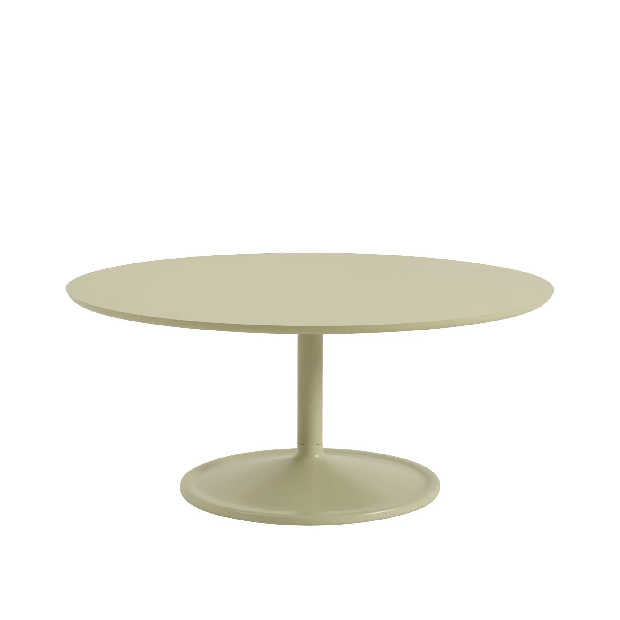 Muuto Soft sohvapöytä Ø95 beige-vihreä Muuto