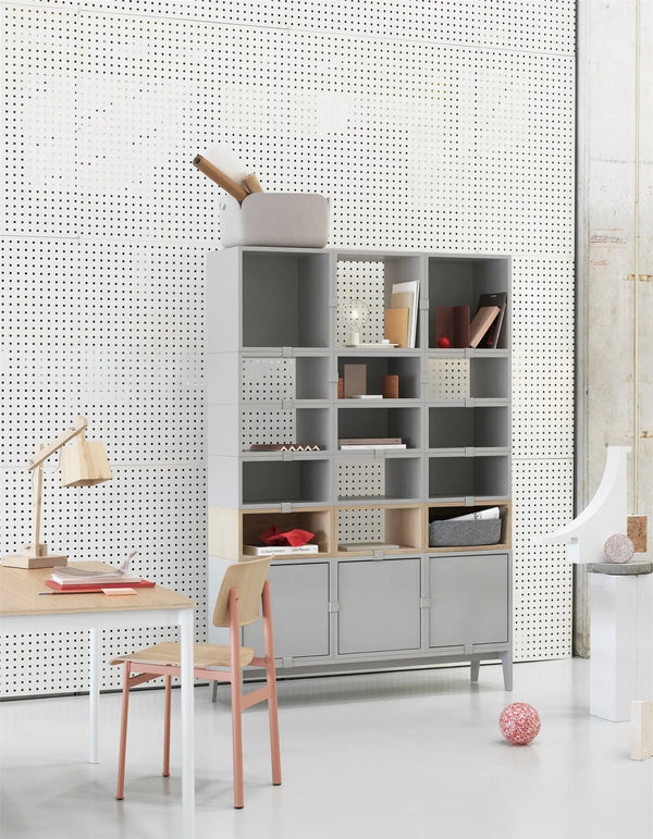 Muuto Stacked hyllymoduuli S valkoinen - Laatukaluste