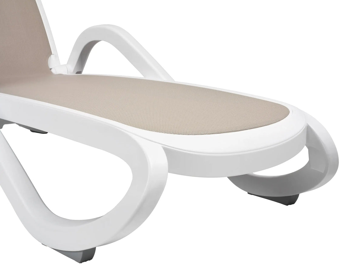 Nardi Alfa aurinkotuoli valkoinen/taupe Nardi