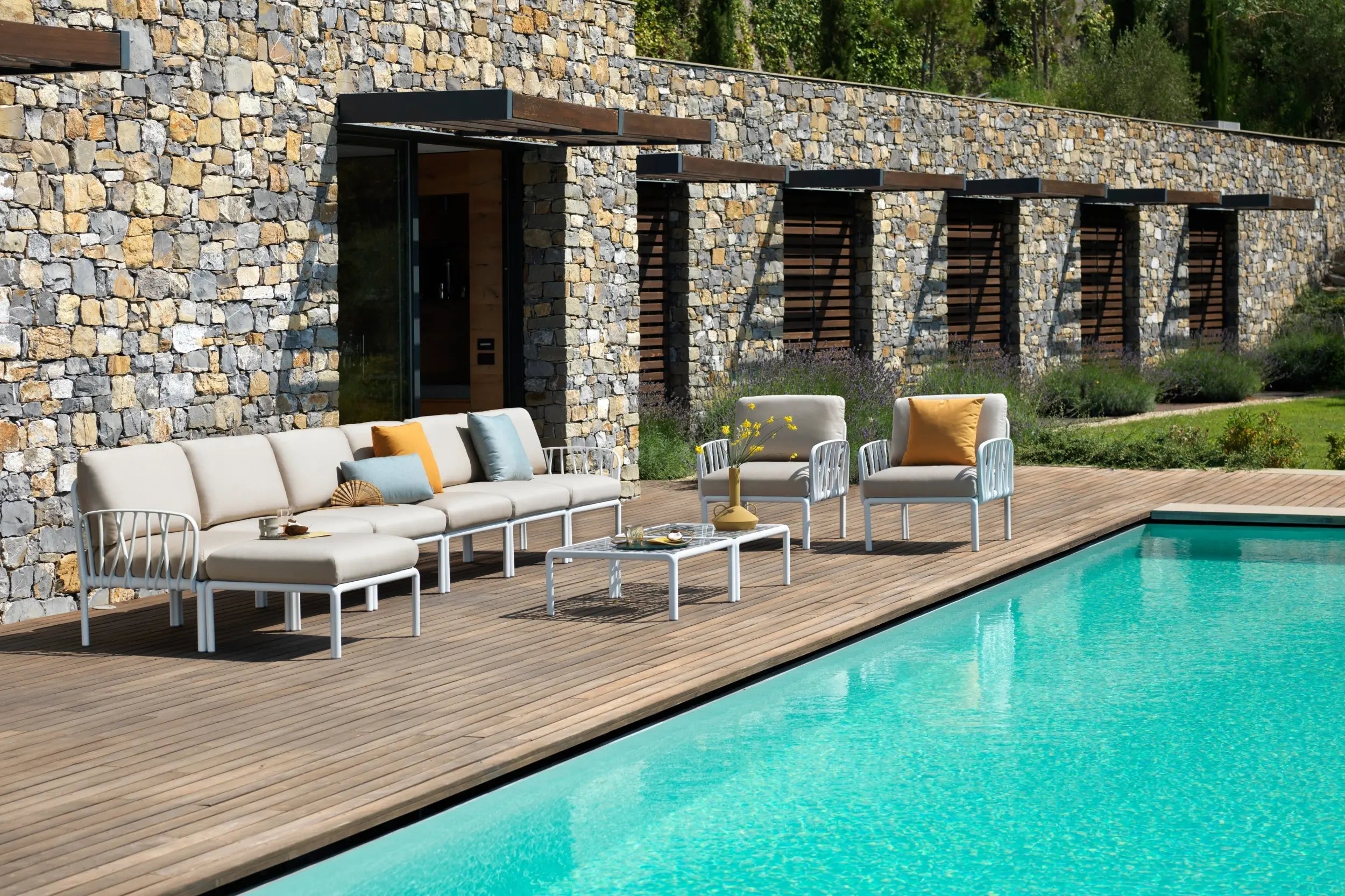 Nardi Komodo 5 sohva taupe/sininen Nardi