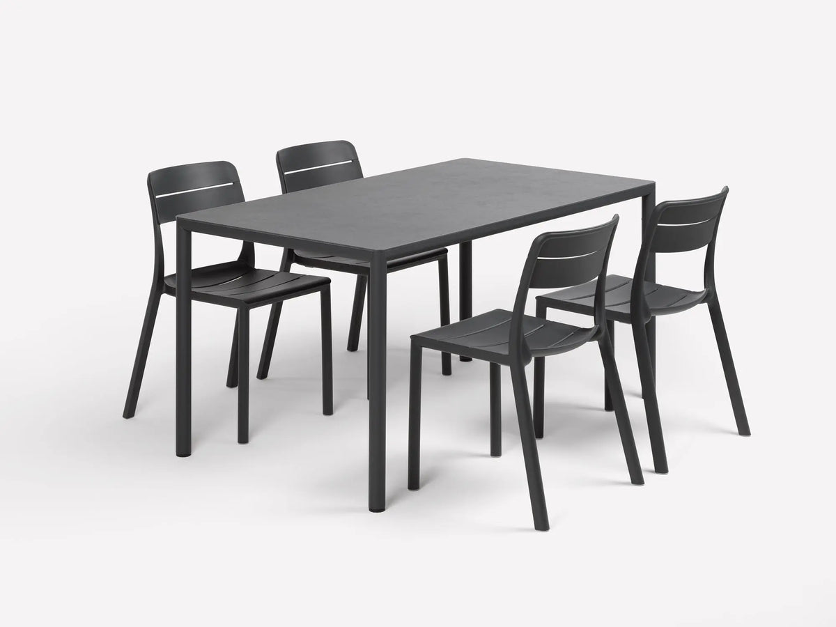 Nardi Piave 140x70 pöytä antrasiitti Nardi