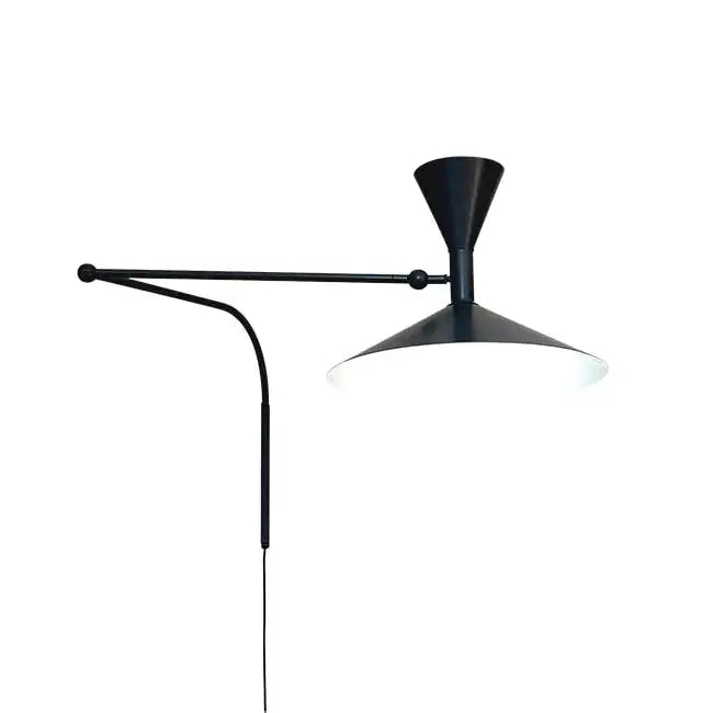 Nemo Lighting Lampe de Marseille seinävalaisin musta Nemo Lighting