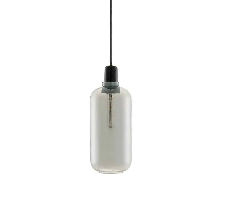 Normann Copenhagen Amp valaisin iso savunharmaa/musta - Laatukaluste