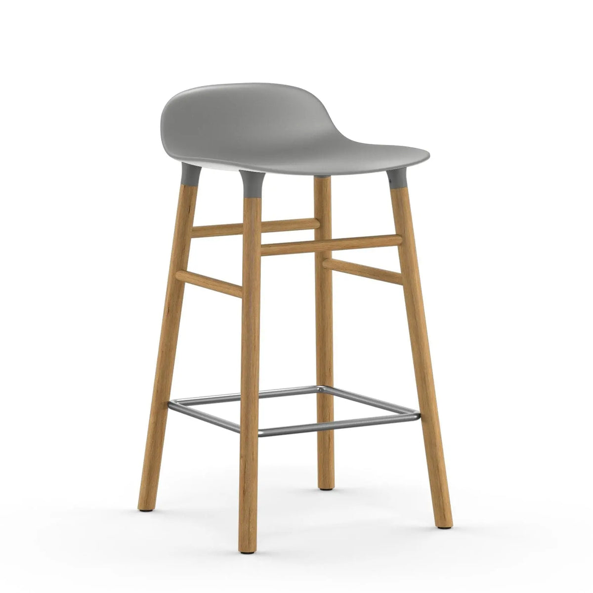 Normann Copenhagen Form baarituoli harmaa/tammi - Laatukaluste