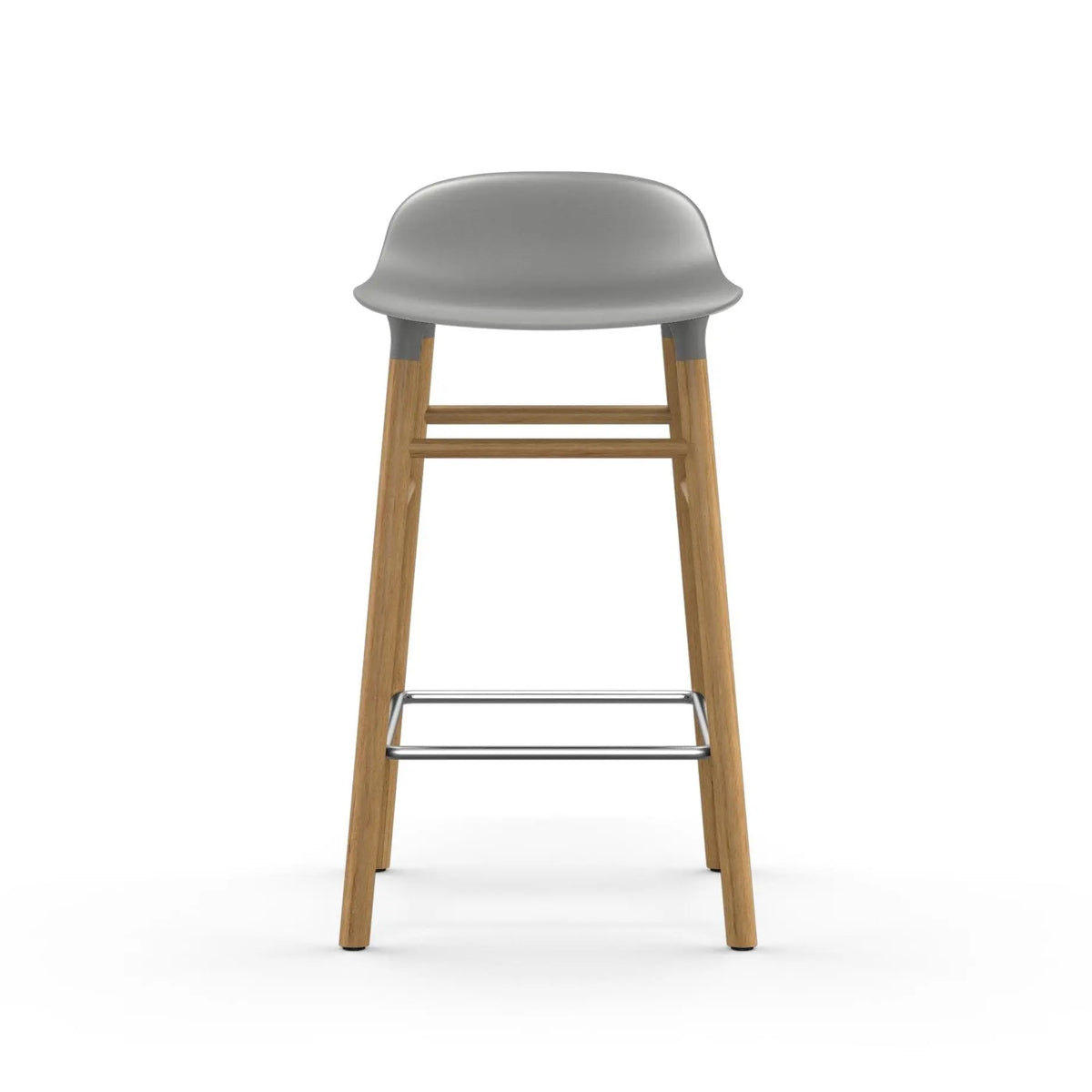 Normann Copenhagen Form baarituoli harmaa/tammi - Laatukaluste