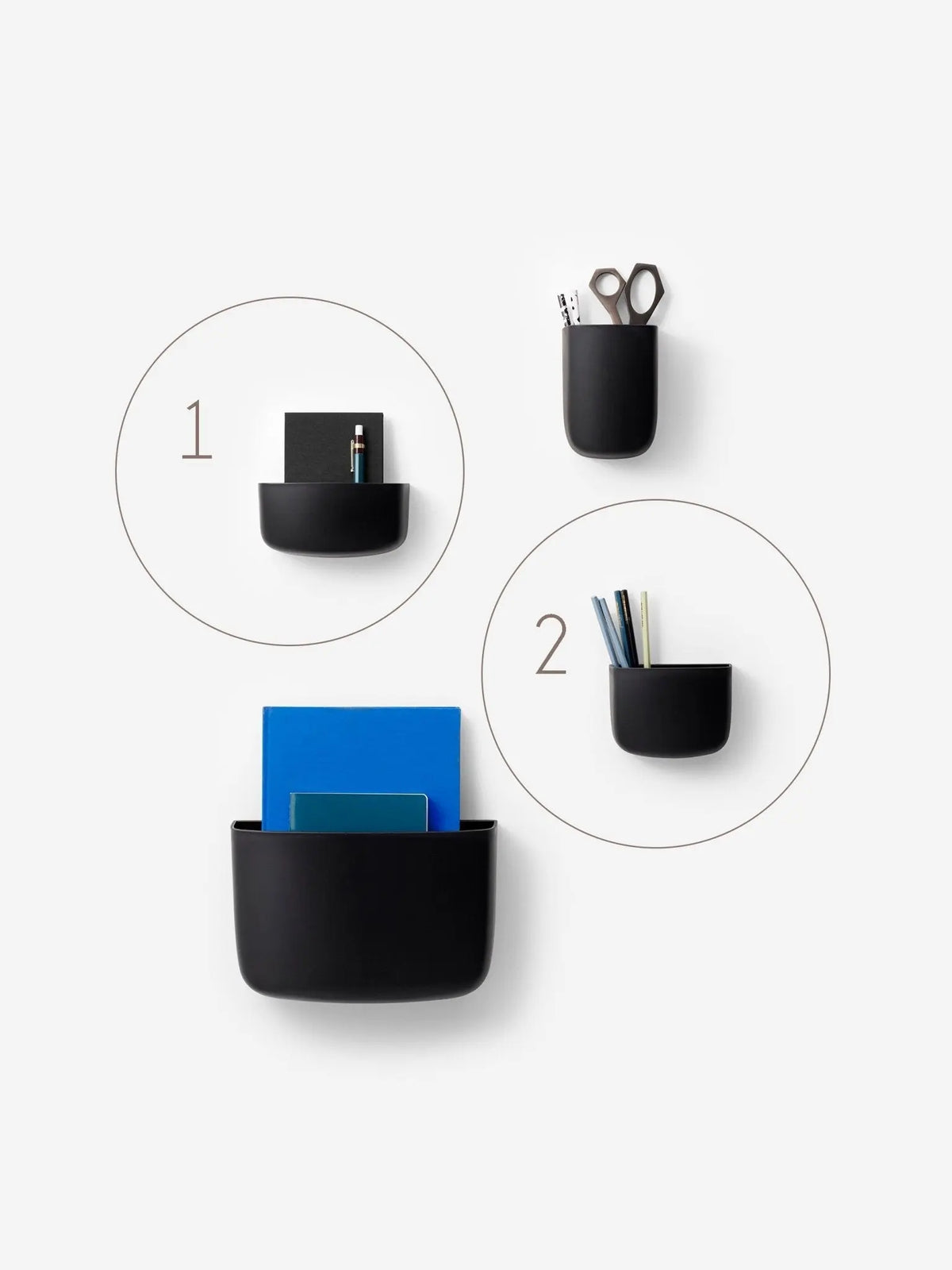 Normann Copenhagen Pocket Organizer 1 musta - Laatukaluste