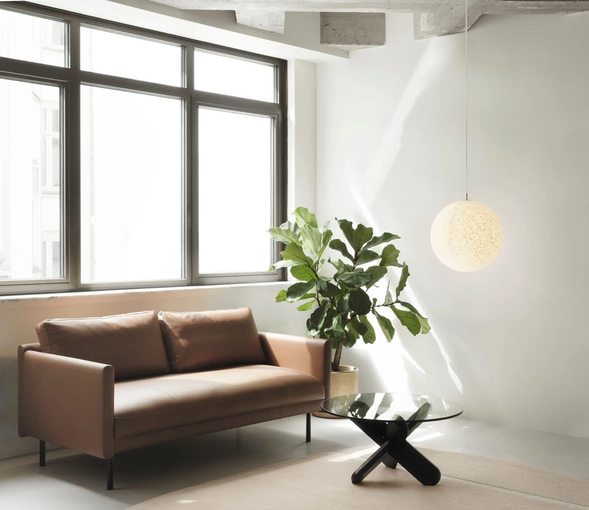 Normann Copenhagen Rar 2-istuttava sohva konjakki Normann Copenhagen