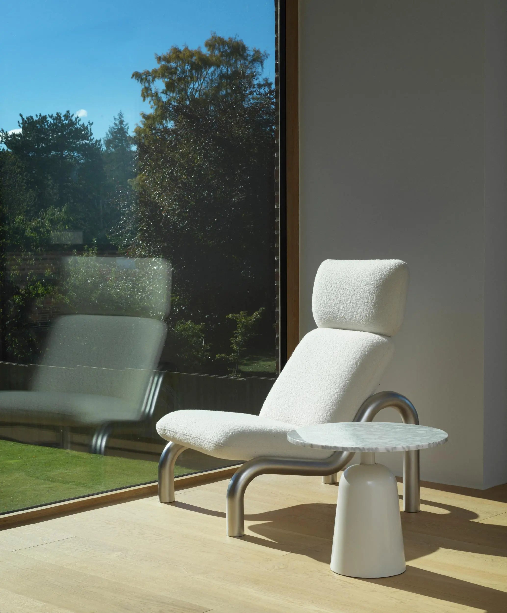 Normann Copenhagen Tube lepotuoli teräs/Hallingdal 110 Normann Copenhagen