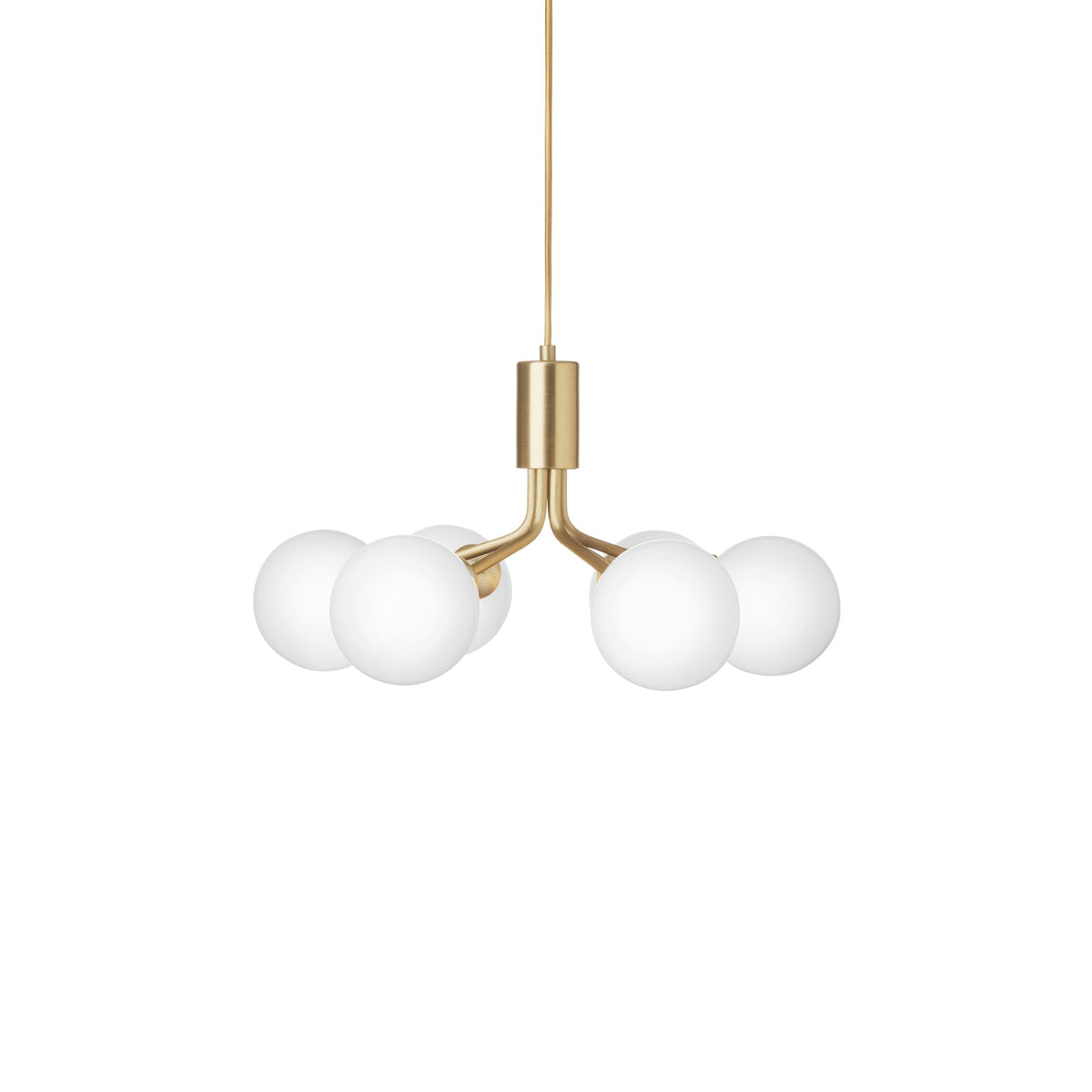 Nuura Apiales 6 pendant lamp brass/opal