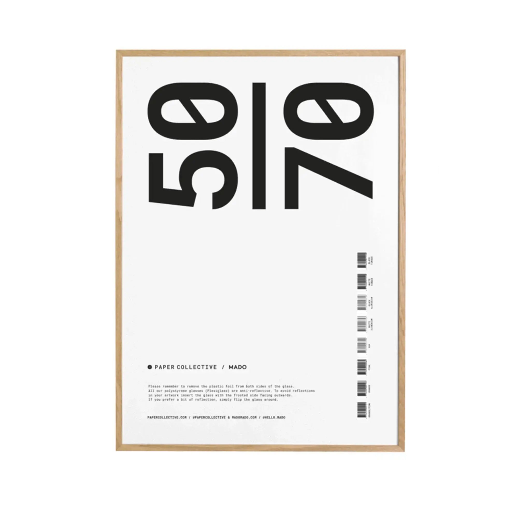 Paper Collective kehys 50x70 tammi - Laatukaluste