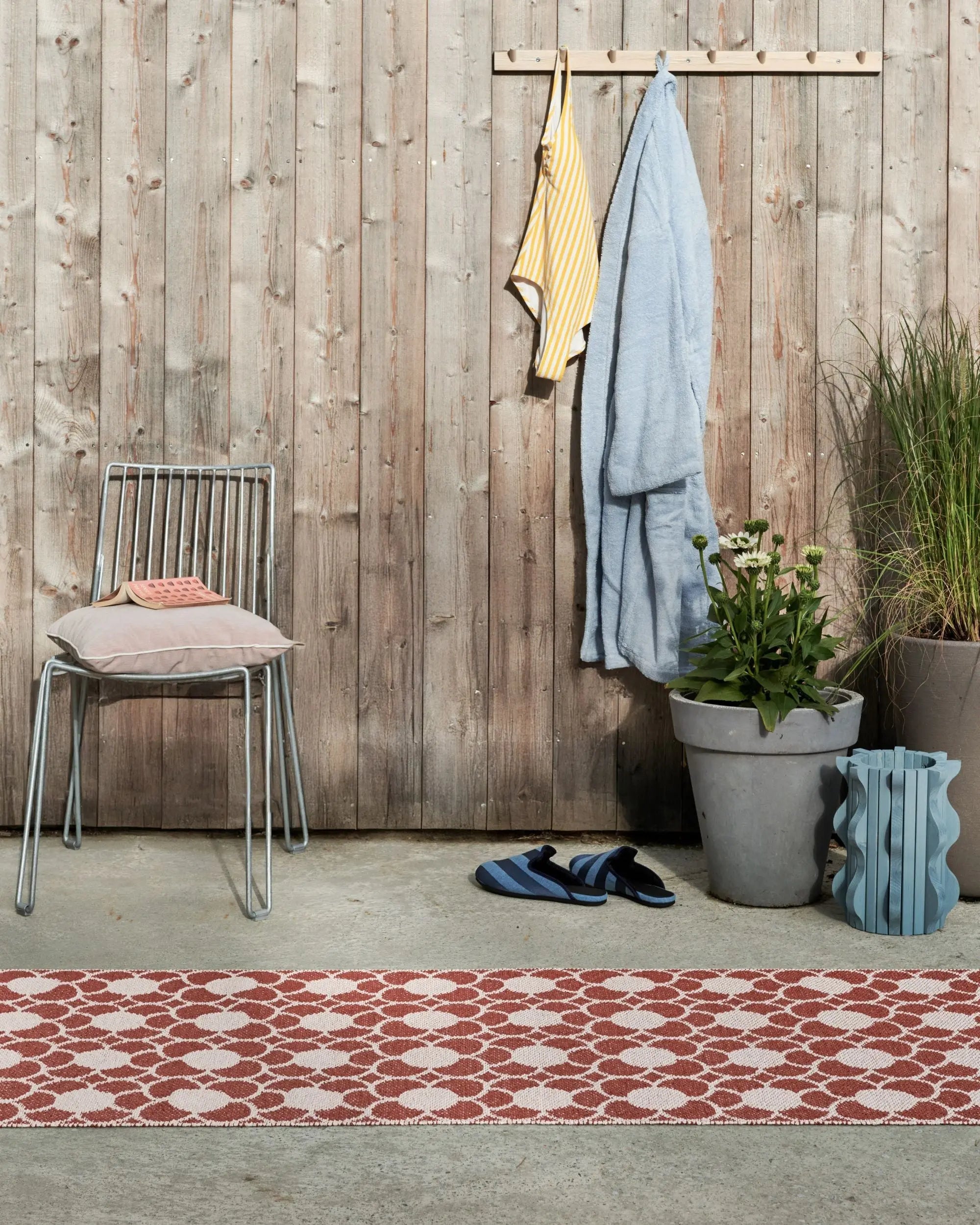 Pappelina Anya matto 70x200 brick Pappelina
