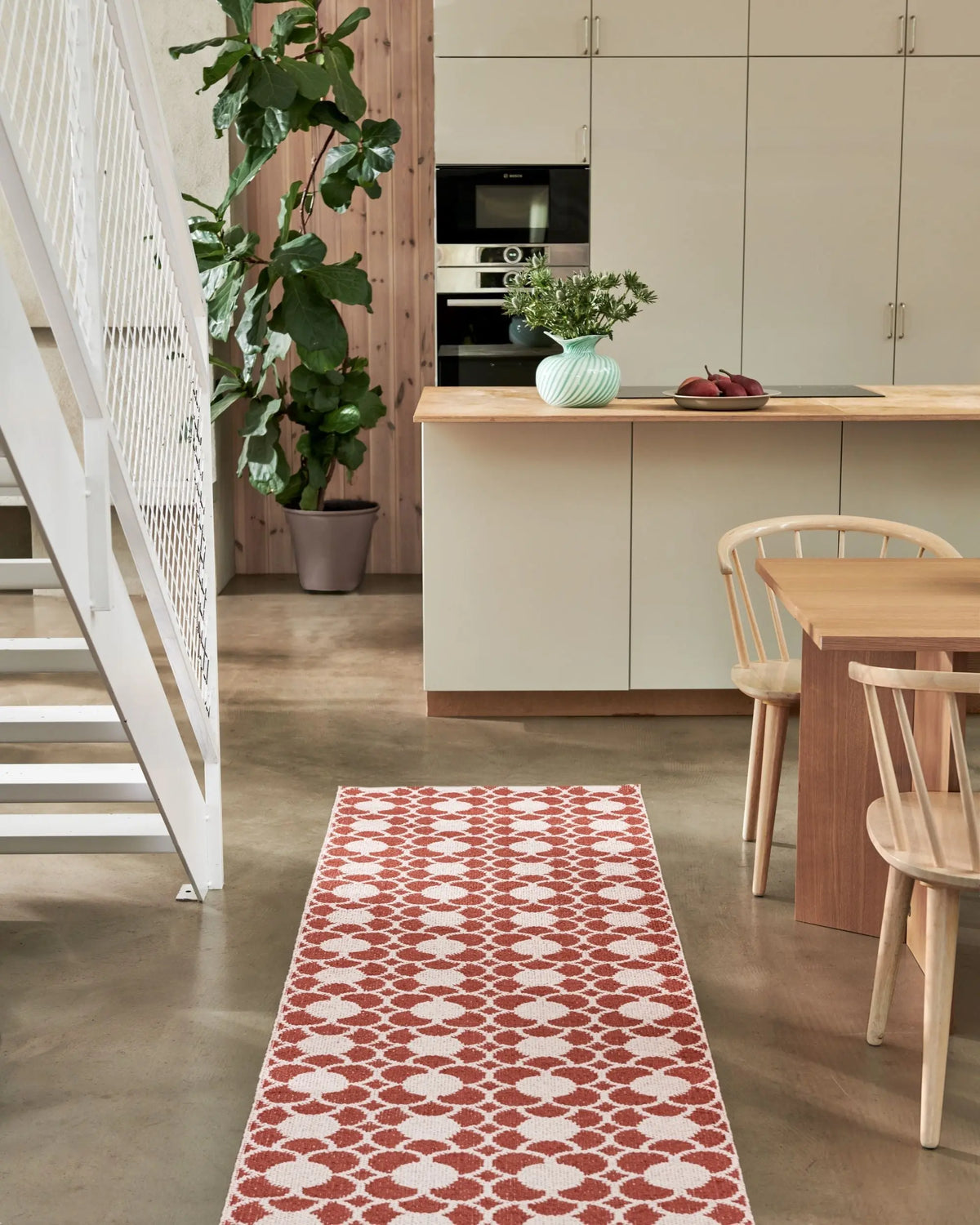 Pappelina Anya matto 70x200 brick Pappelina