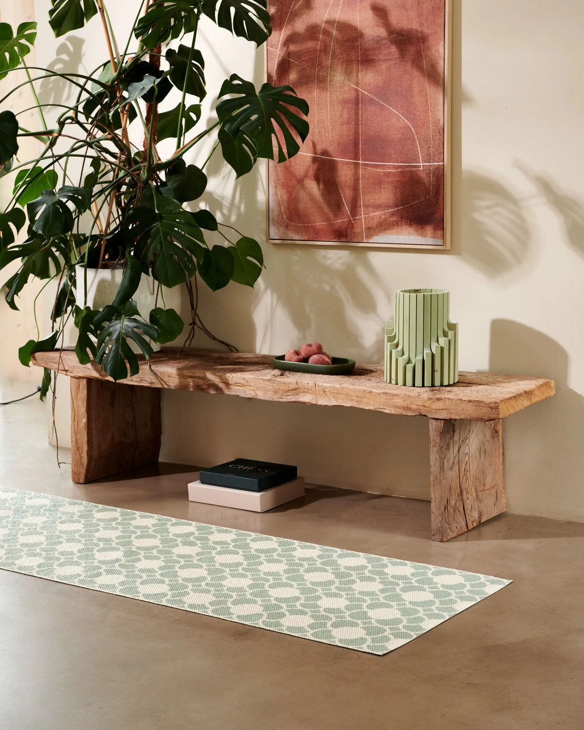 Pappelina Anya matto 70x200 misty mint Pappelina