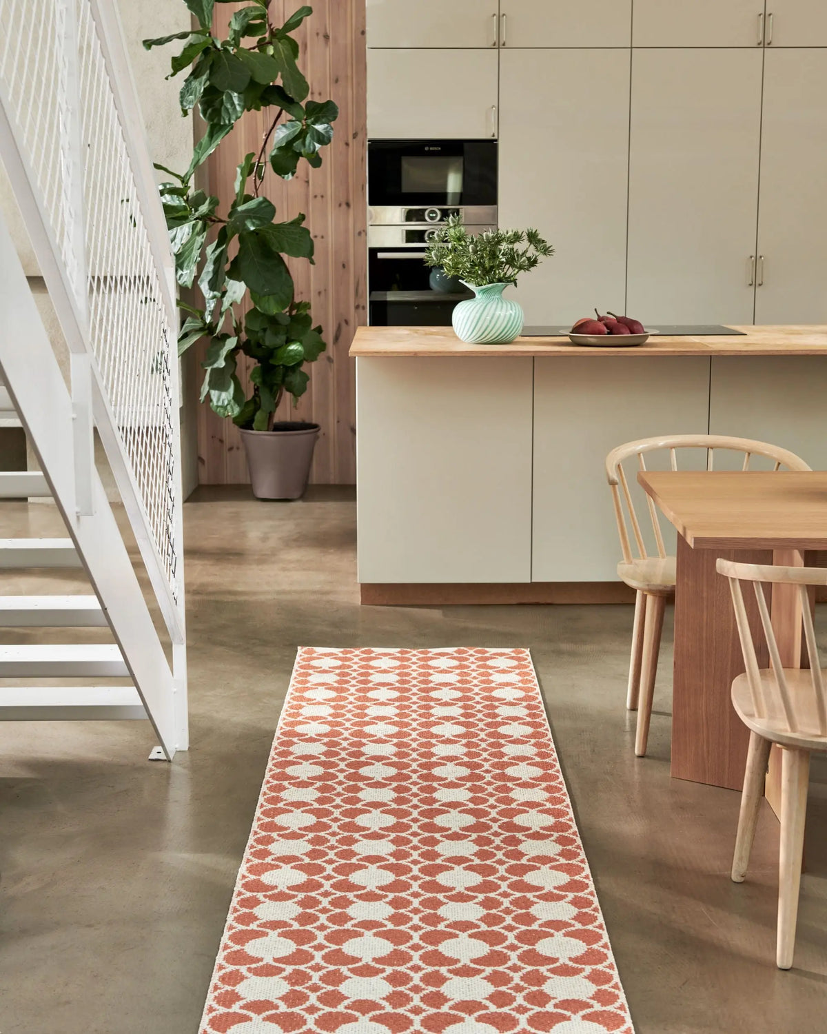 Pappelina Anya matto 70x200 pale orange Pappelina