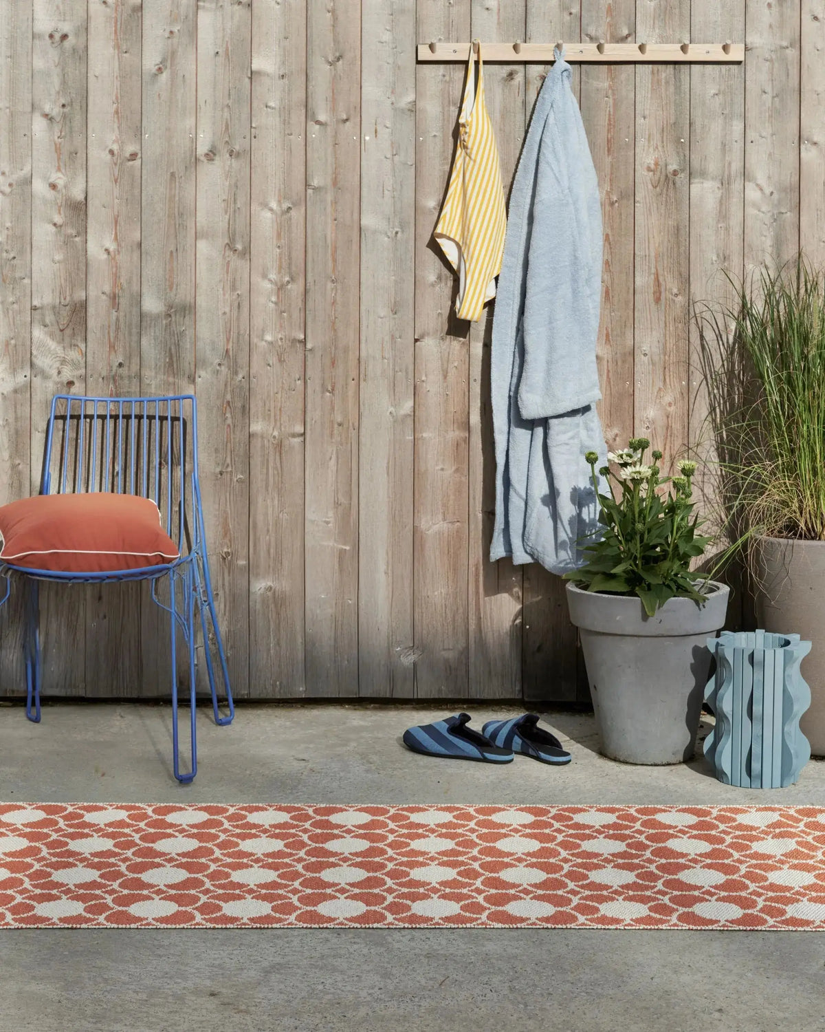 Pappelina Anya matto 70x200 pale orange Pappelina