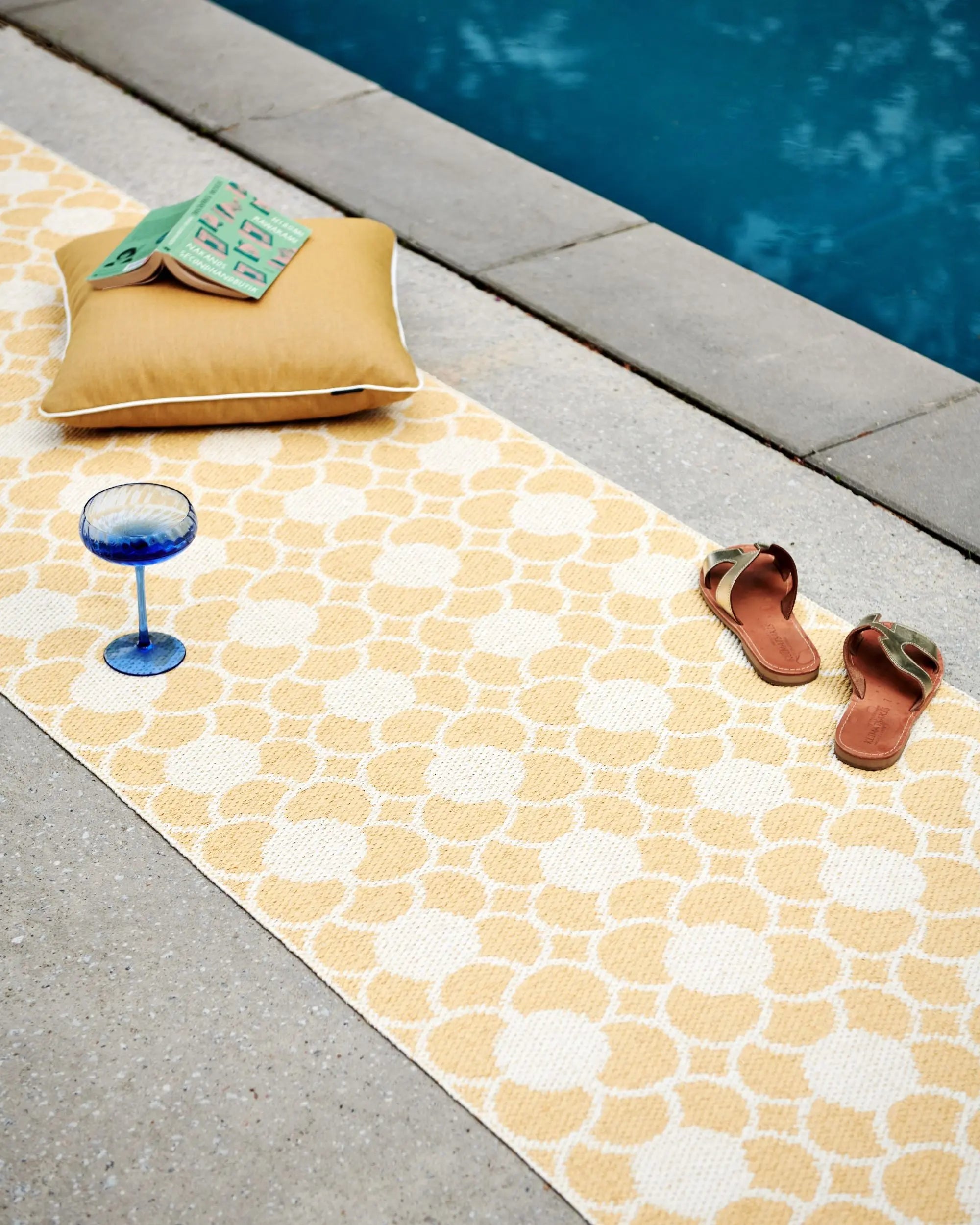 Pappelina Anya matto 70x200 pale yellow Pappelina