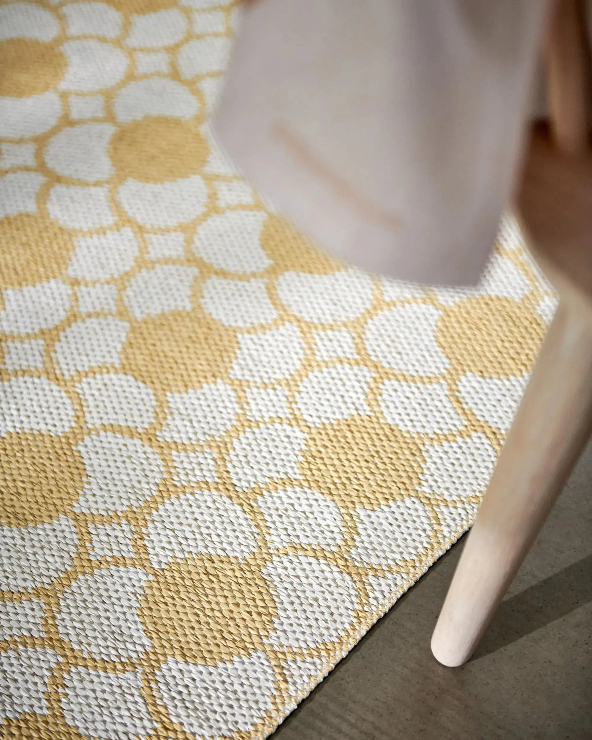 Pappelina Anya matto 70x200 pale yellow Pappelina
