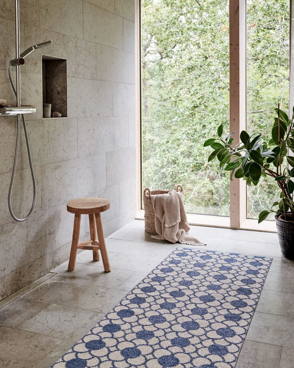Pappelina Anya matto 70x200 river blue Pappelina