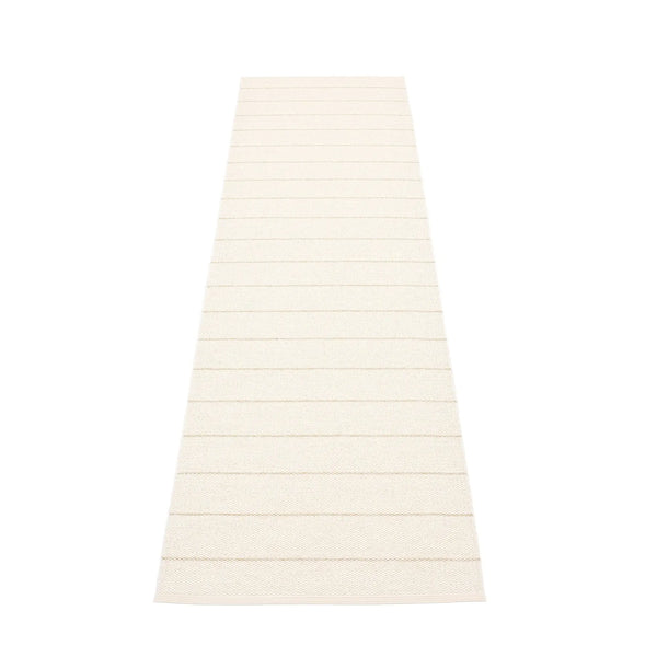 Pappelina Carl matto 70x350 vanilla/white - Laatukaluste