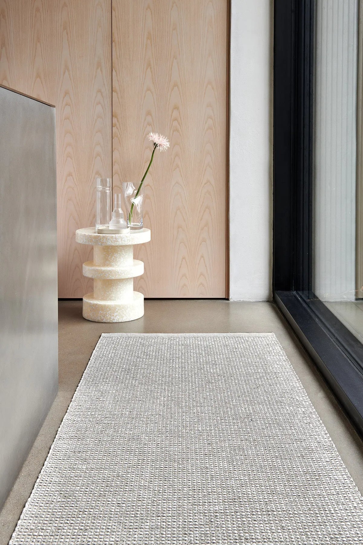 Pappelina EMM matto 70x180 fossil grey/stone metallic Pappelina