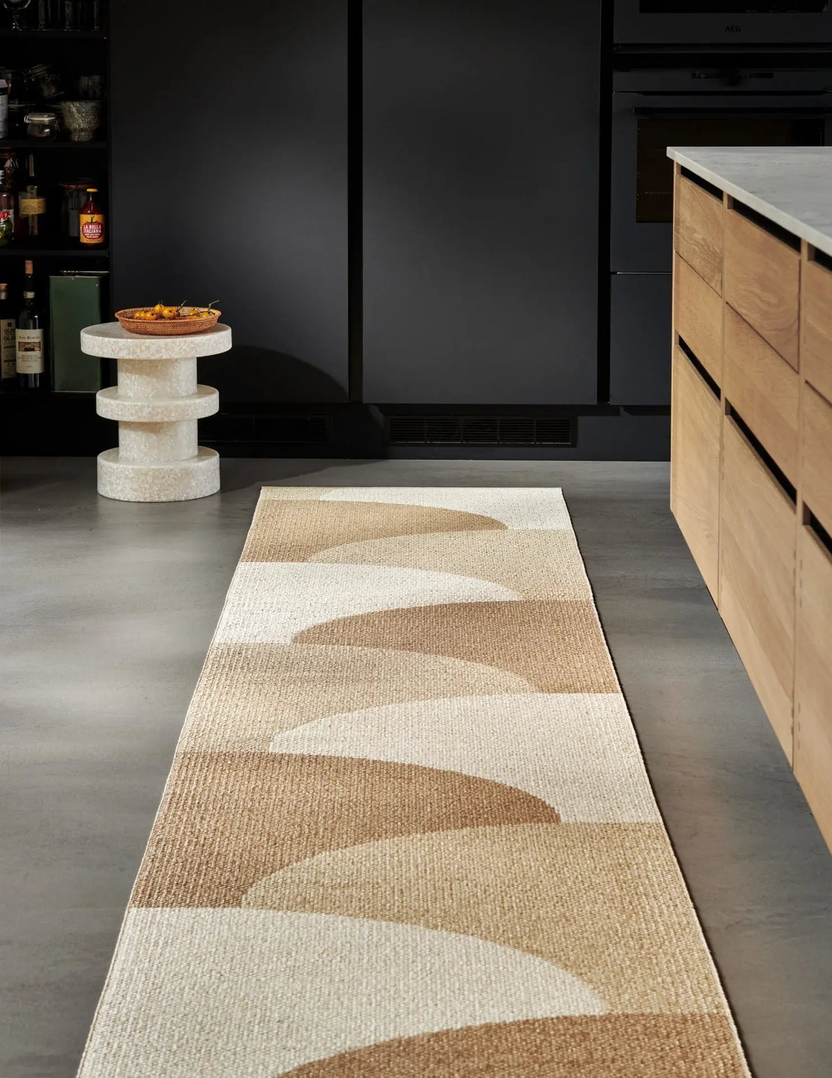 Pappelina Hill matto 70x270 vanilla/beige/cream Pappelina