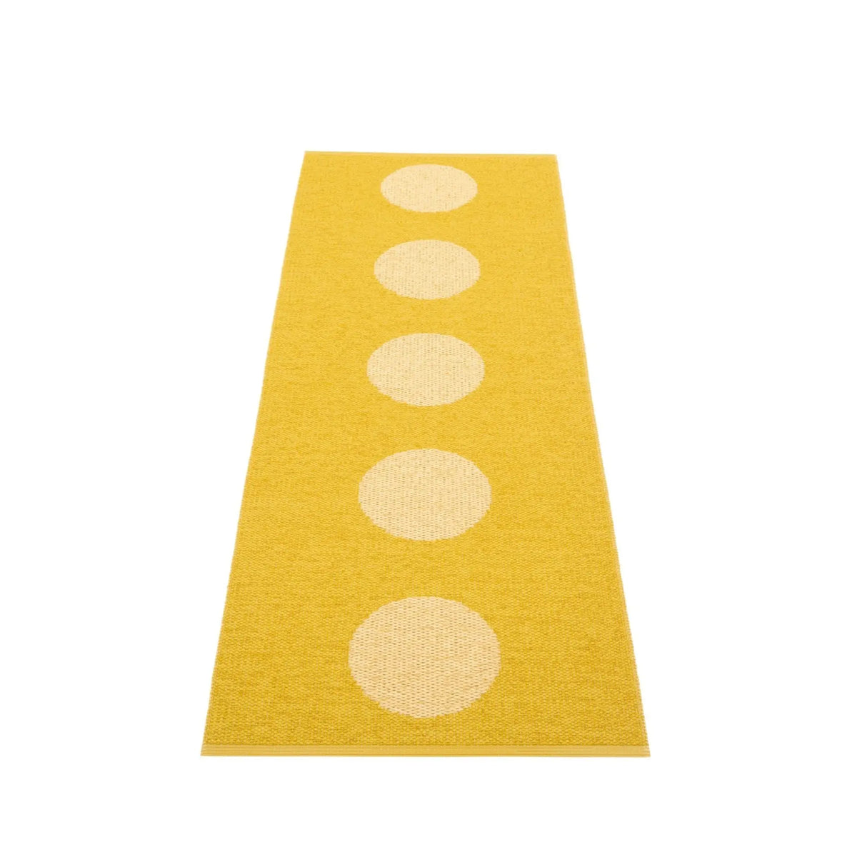 Pappelina Vera Pop matto 70x200 mustard/pale yellow Pappelina