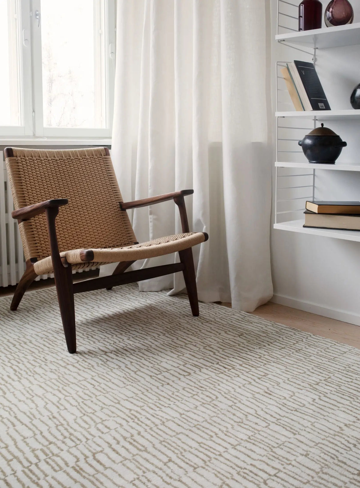 Roots Living Ketju matto 200x300 valkoinen Roots Living