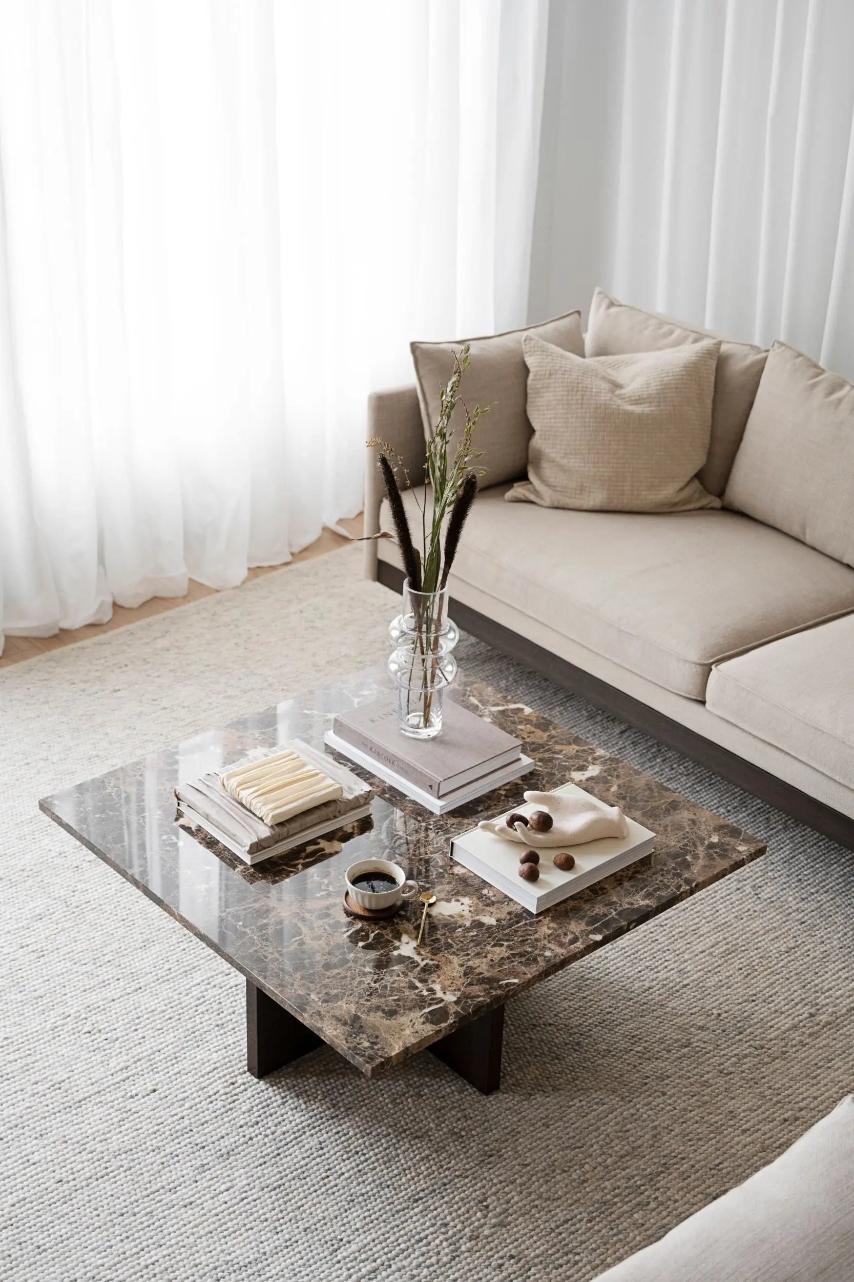 Rowico Brooksville sohvapöytä 90x90 tumma tammi/ruskea Rowico