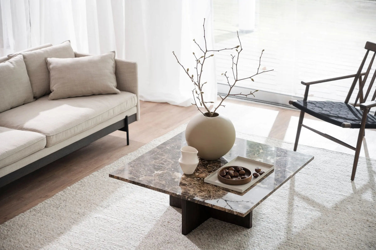 Rowico Brooksville sohvapöytä 90x90 tumma tammi/ruskea Rowico