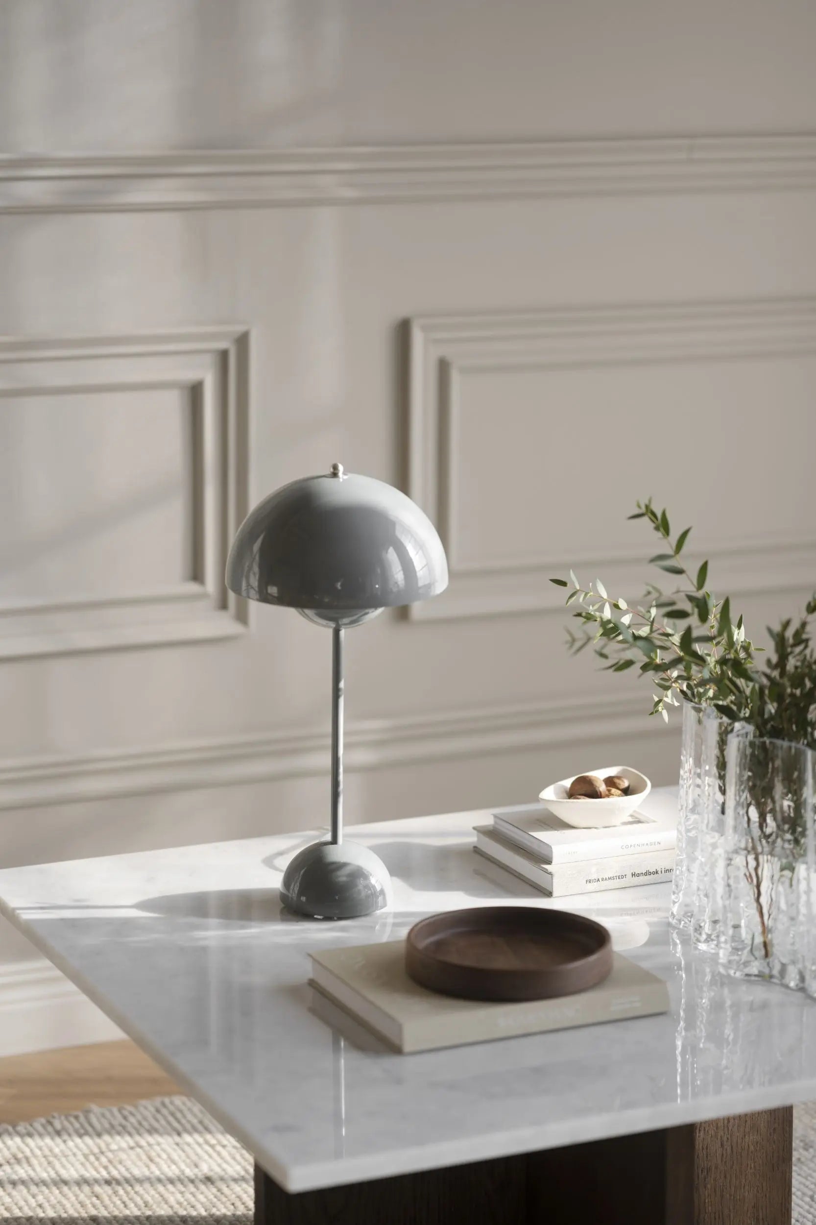 Rowico Brooksville sohvapöytä 90x90 tumma tammi/valkoinen Rowico