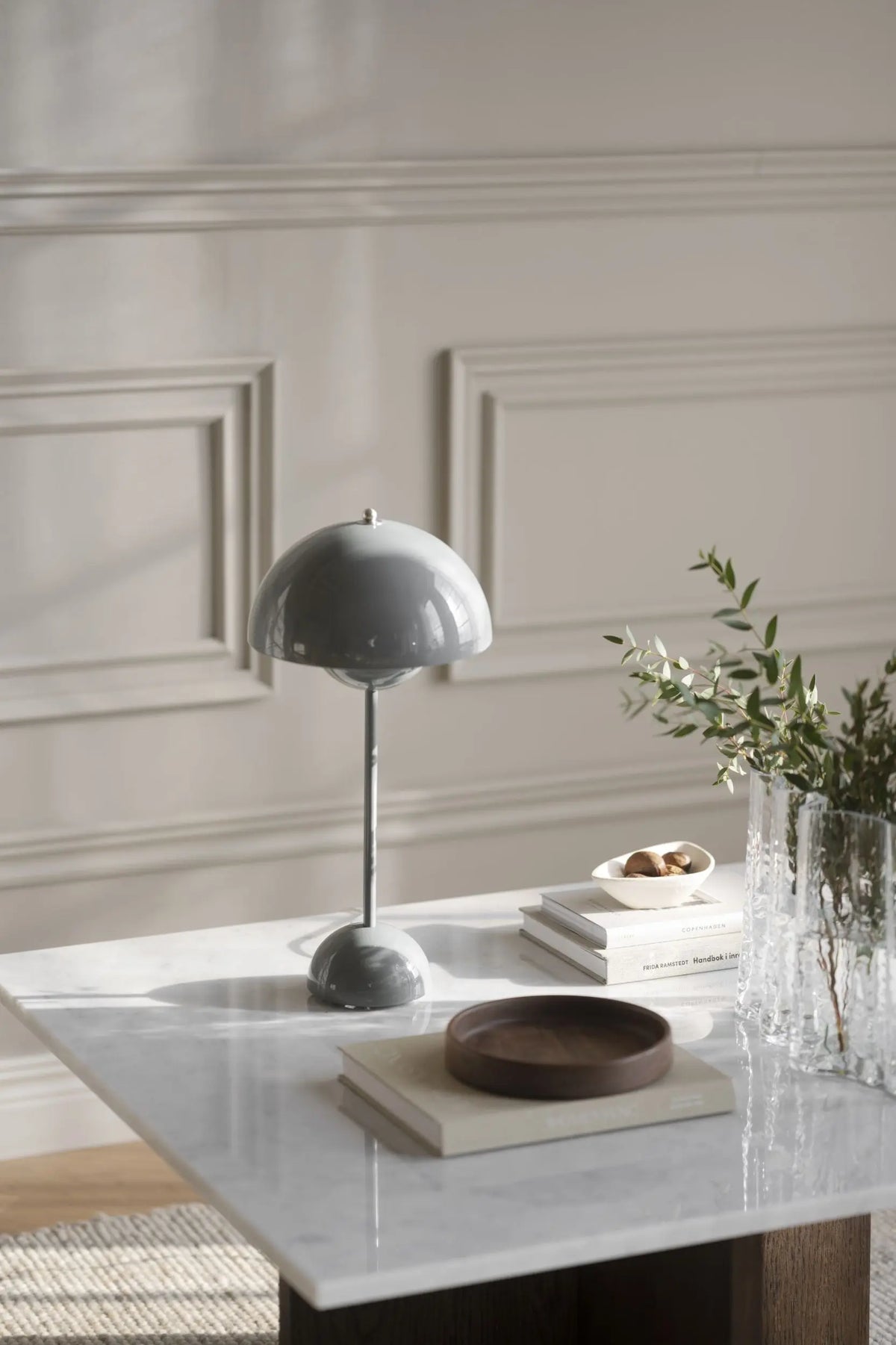 Rowico Brooksville sohvapöytä 90x90 tumma tammi/valkoinen Rowico