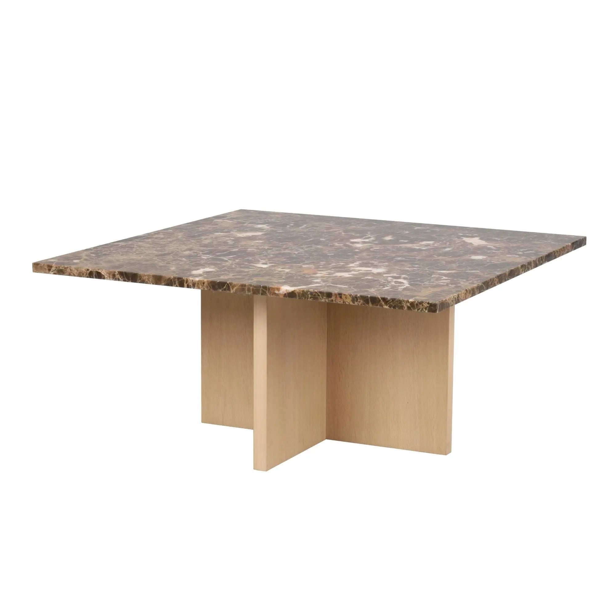 Rowico Brooksville sohvapöytä 90x90 valkolakattu tammi/ruskea Rowico