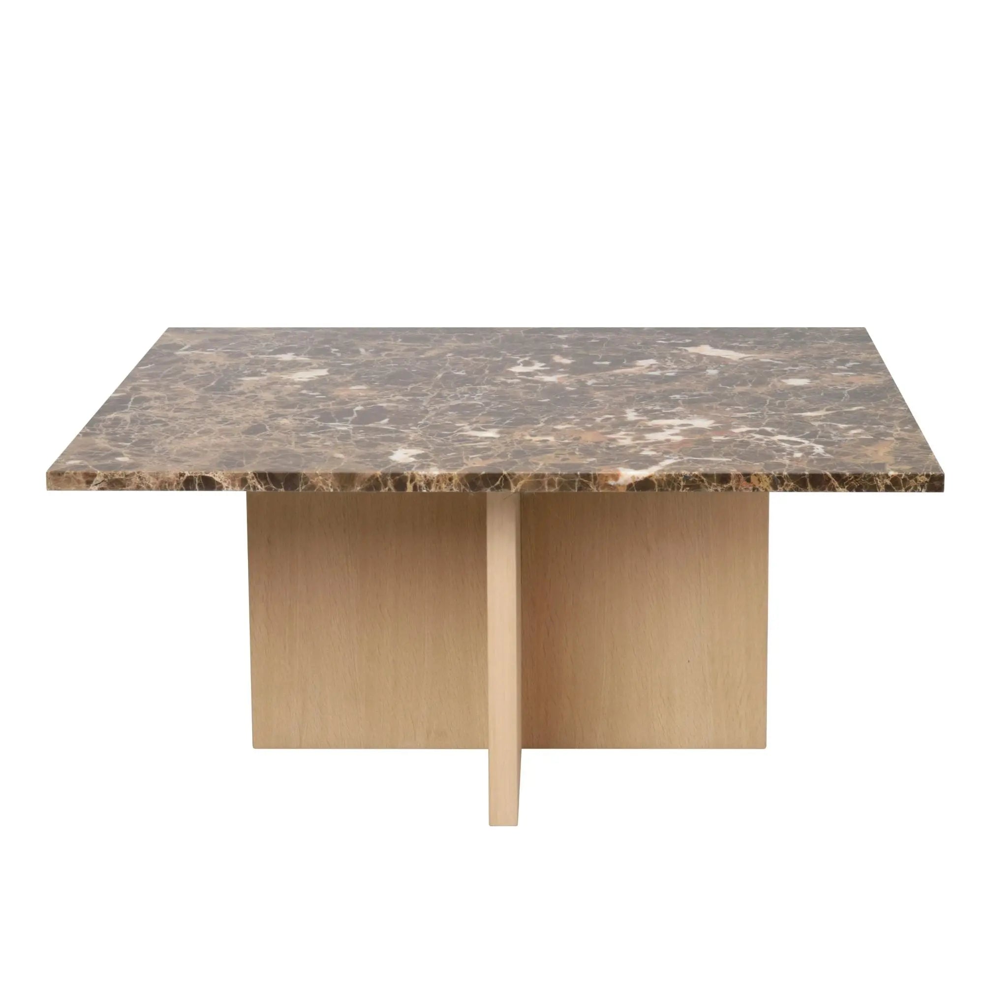 Rowico Brooksville sohvapöytä 90x90 valkolakattu tammi/ruskea Rowico