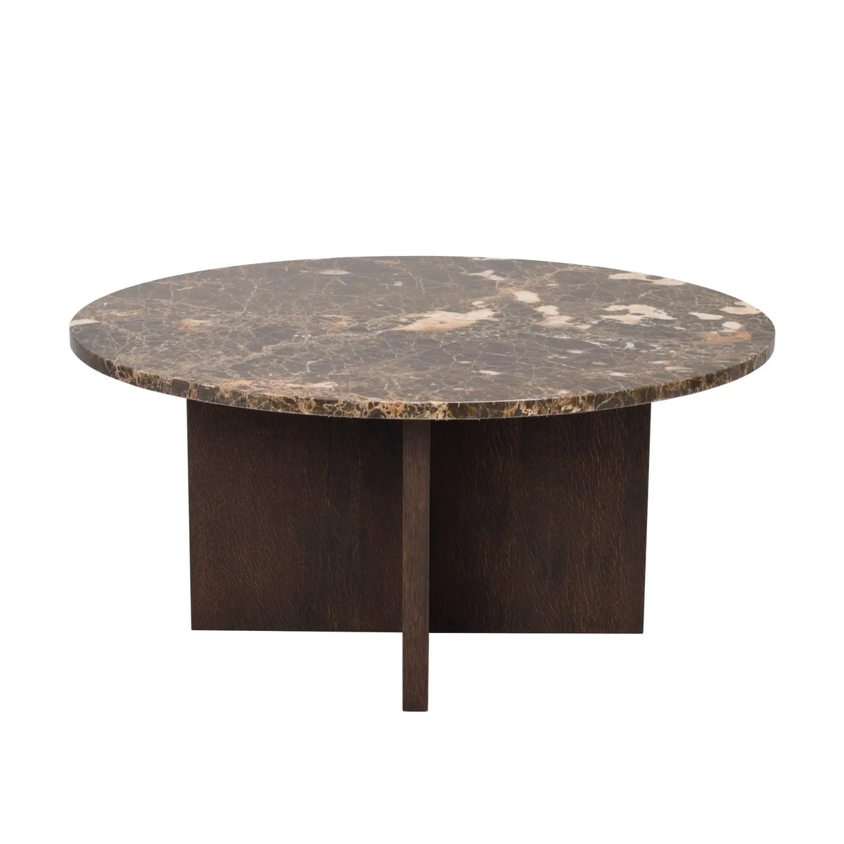 Rowico Brooksville sohvapöytä Ø90 tumma tammi/ruskea Rowico