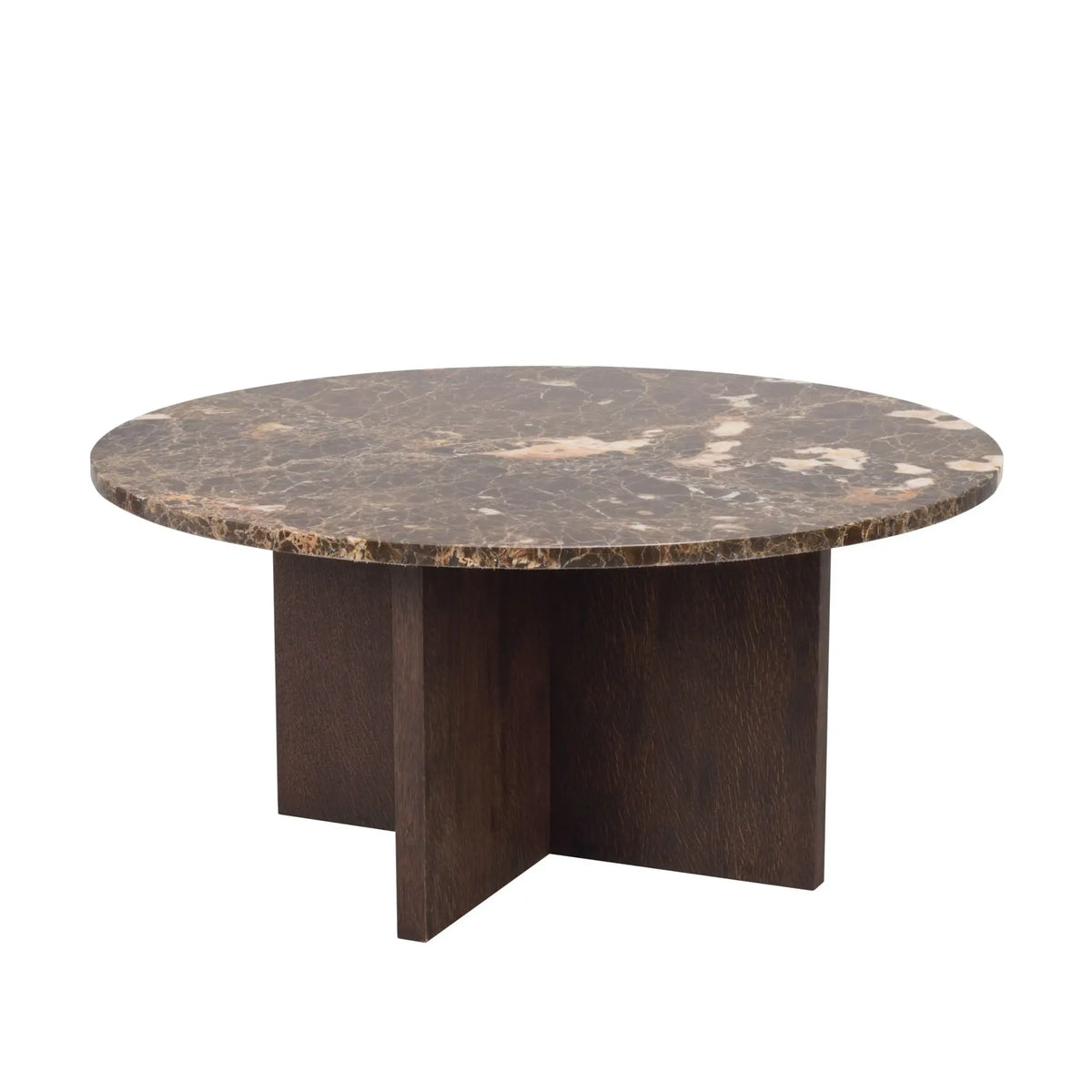 Rowico Brooksville sohvapöytä Ø90 tumma tammi/ruskea Rowico