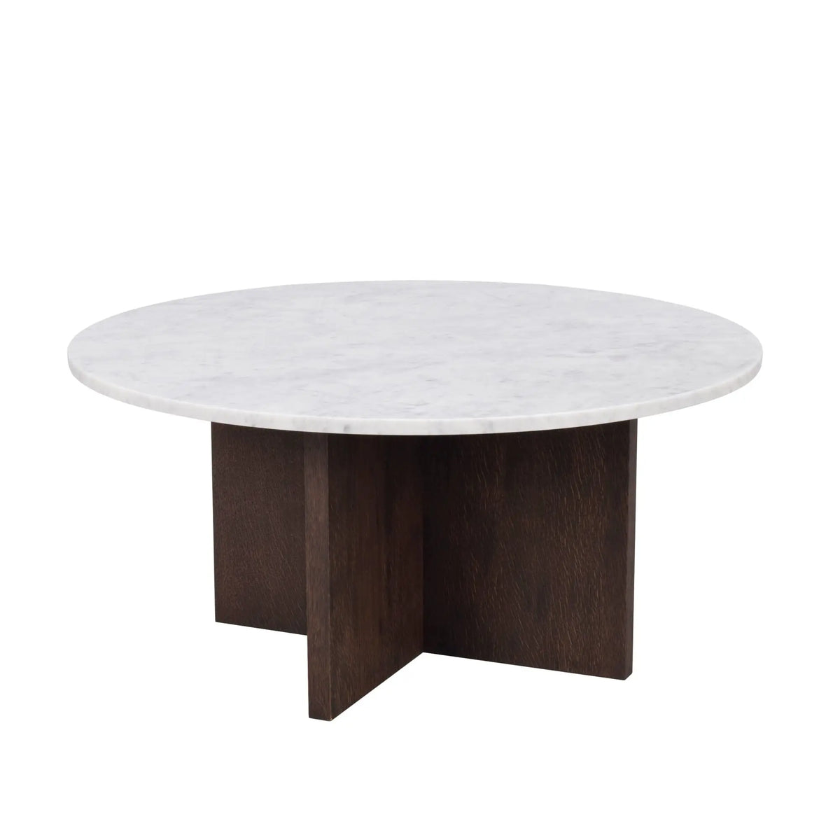 Rowico Brooksville sohvapöytä Ø90 tumma tammi/valkoinen Rowico
