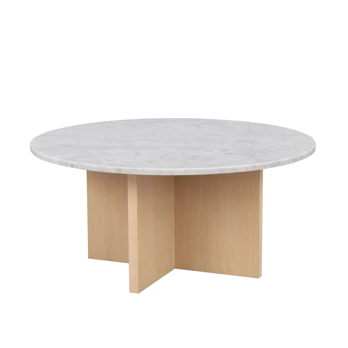 Rowico Brooksville sohvapöytä Ø90 valkolakattu tammi/valkoinen Rowico