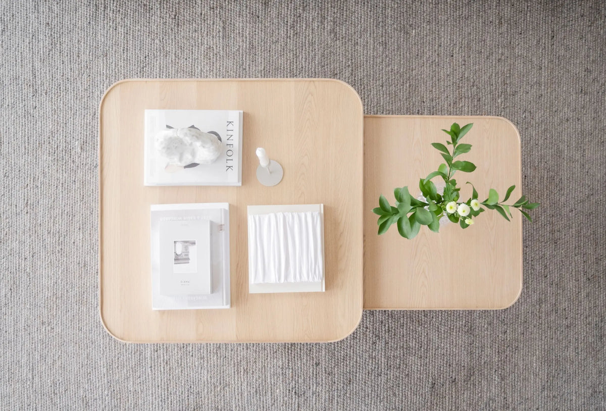 Rowico Sullivan sohvapöytä 60x60 valkolakattu tammi Rowico