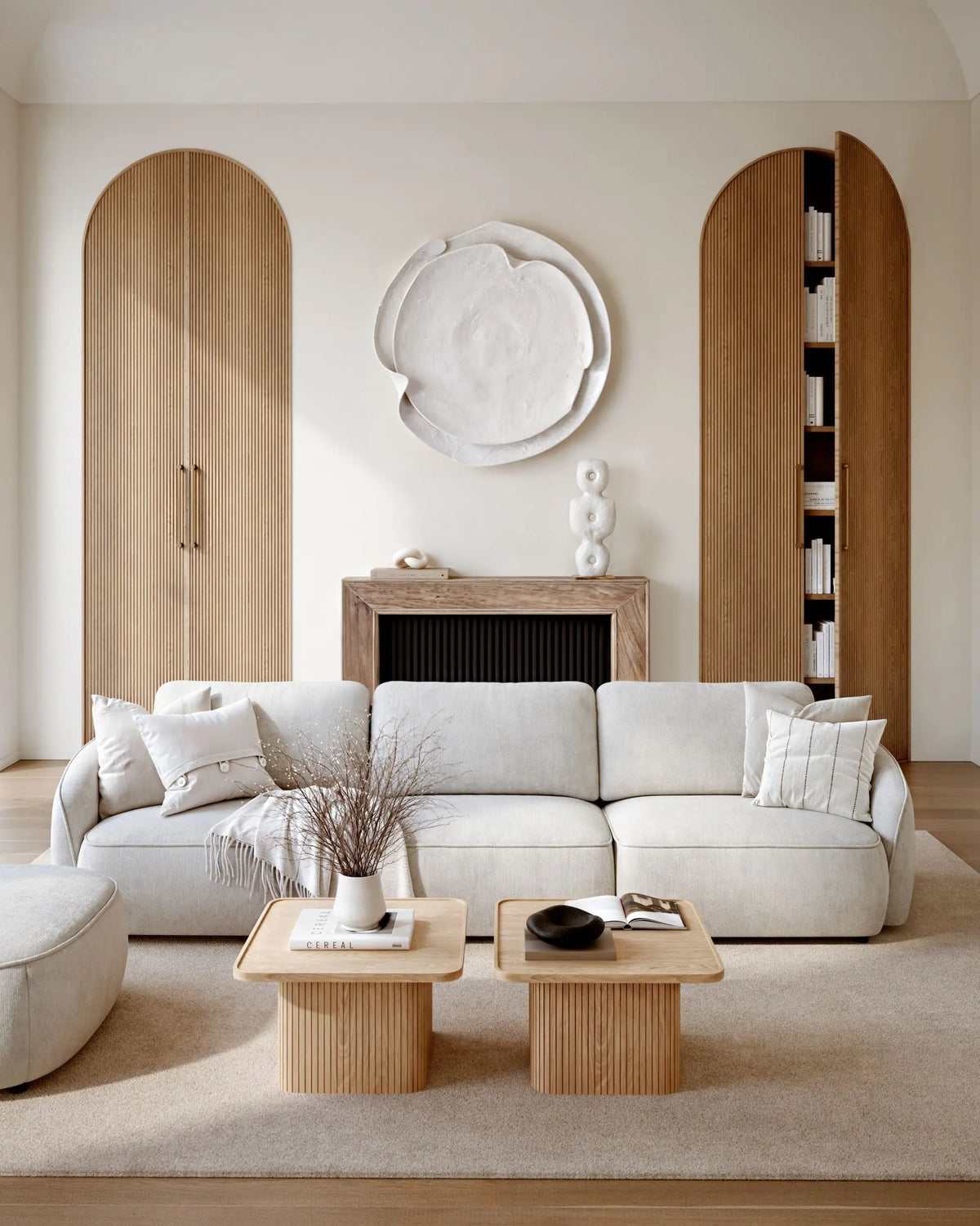 Rowico Sullivan sohvapöytä 60x60 valkolakattu tammi Rowico