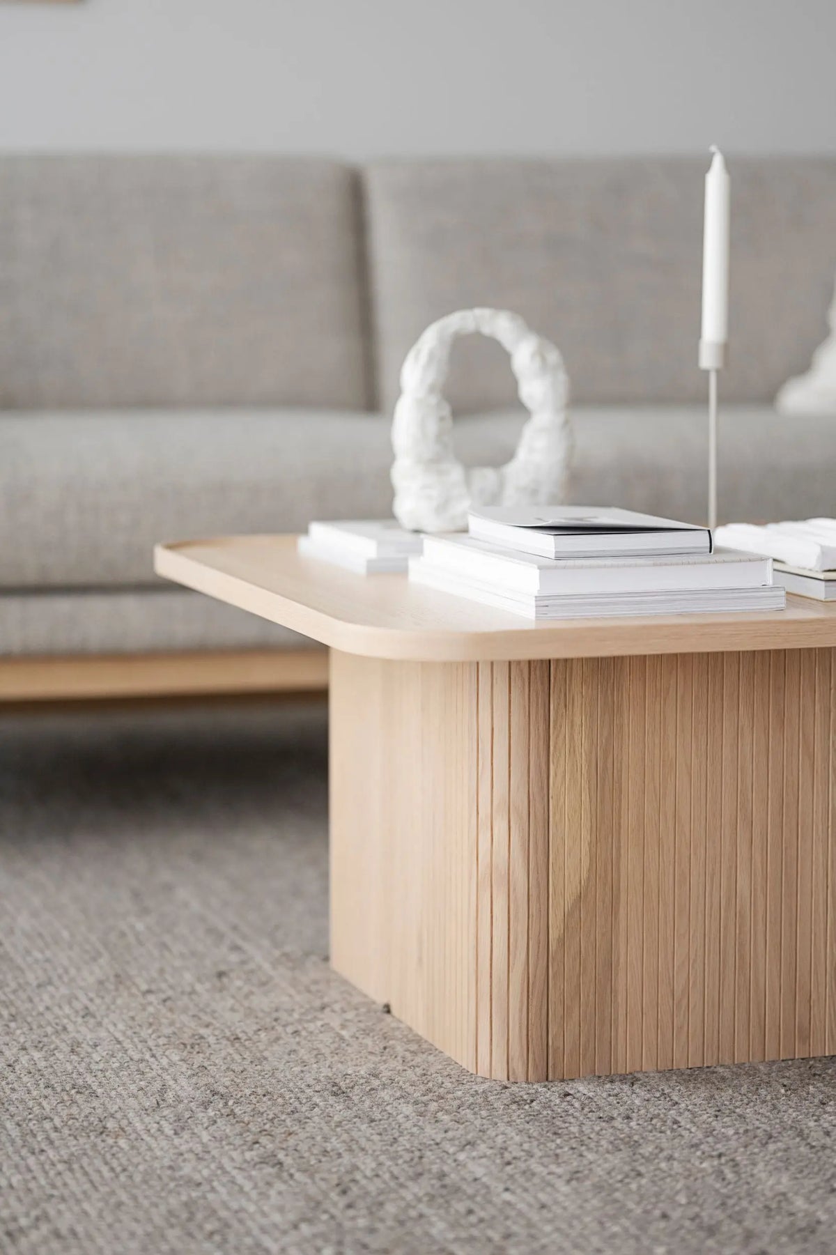 Rowico Sullivan sohvapöytä 80x80 valkolakattu tammi Rowico