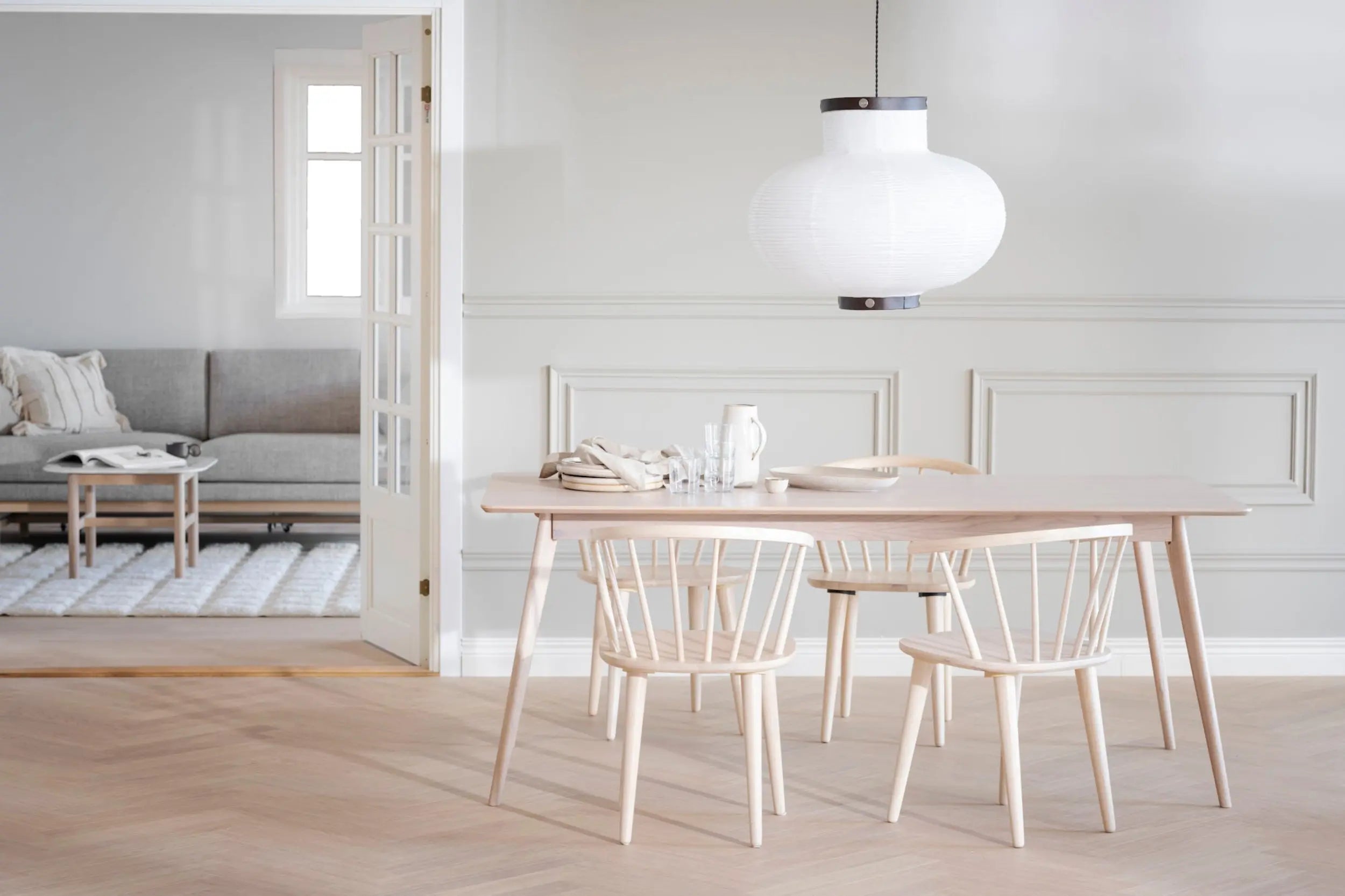 Rowico Yumi pöytä 190x90 valkolakattu tammi Rowico