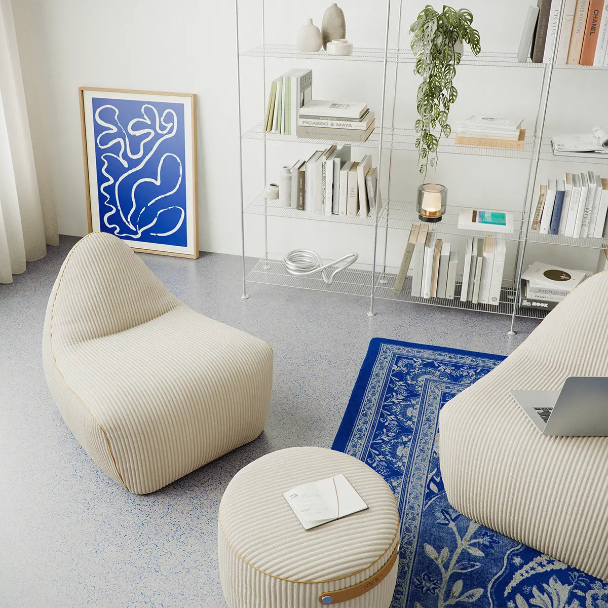 SACKit Chair Indoor säkkituoli corduroy beige SACKit