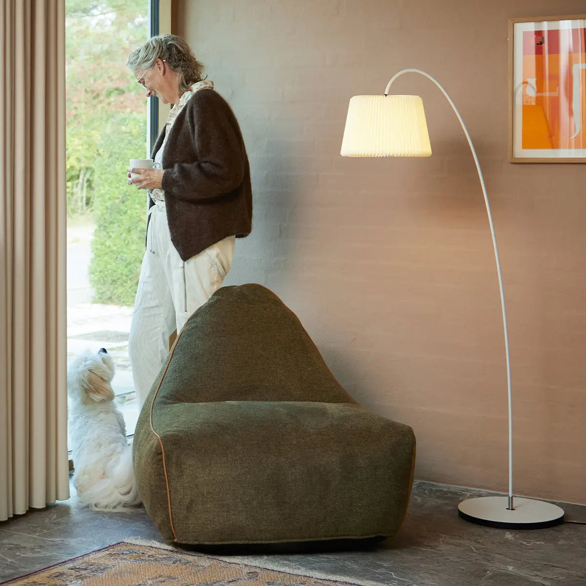 SACKit Chair Indoor säkkituoli cosmo oliivinvihreä SACKit