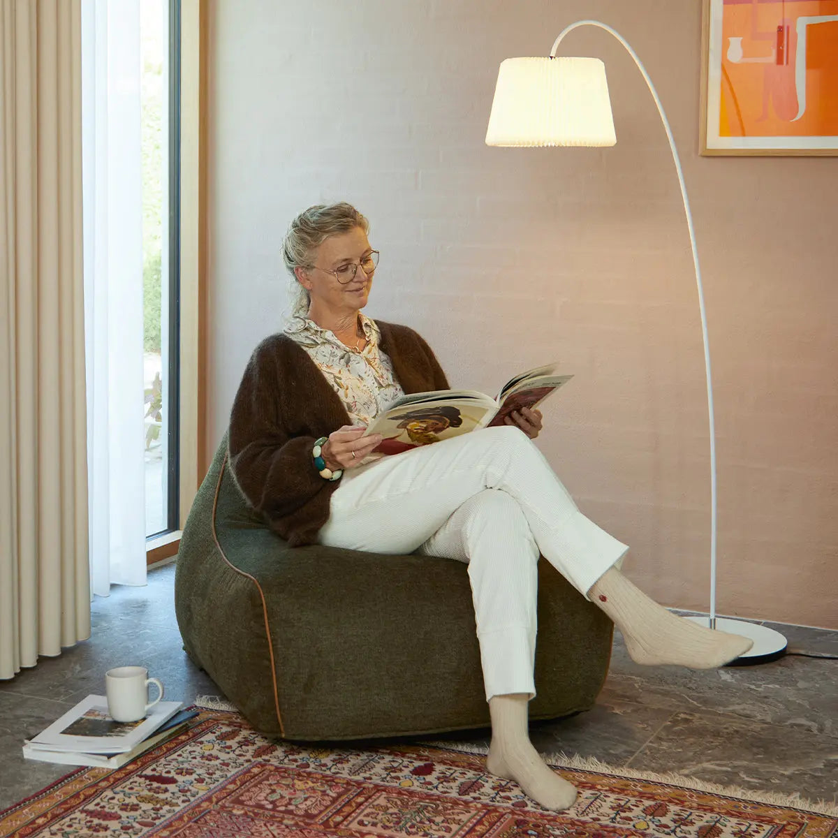 SACKit Chair Indoor säkkituoli cosmo oliivinvihreä SACKit