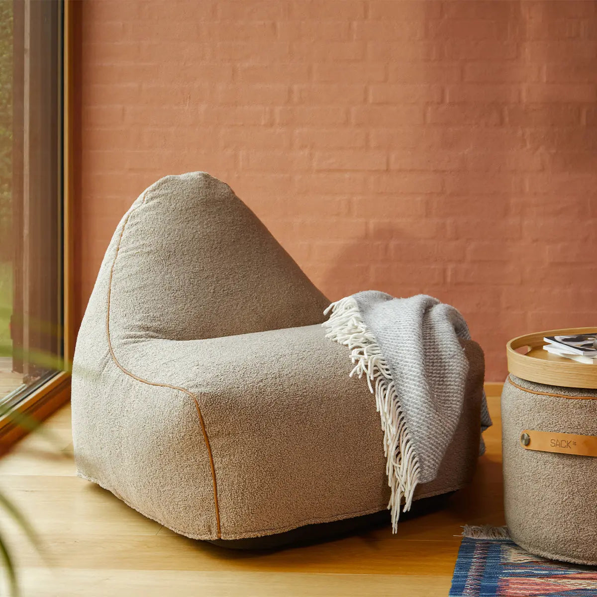 SACKit Chair Indoor säkkituoli teddy ruskea SACKit