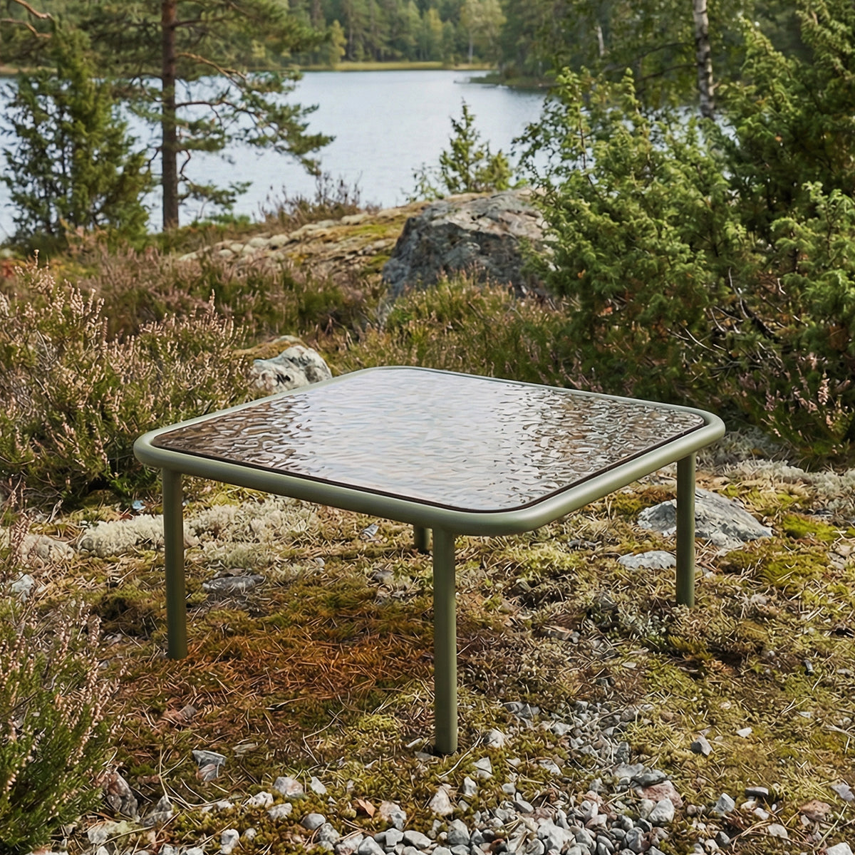 SACKit Mollis sohvapöytä oliivinvihreä SACKit