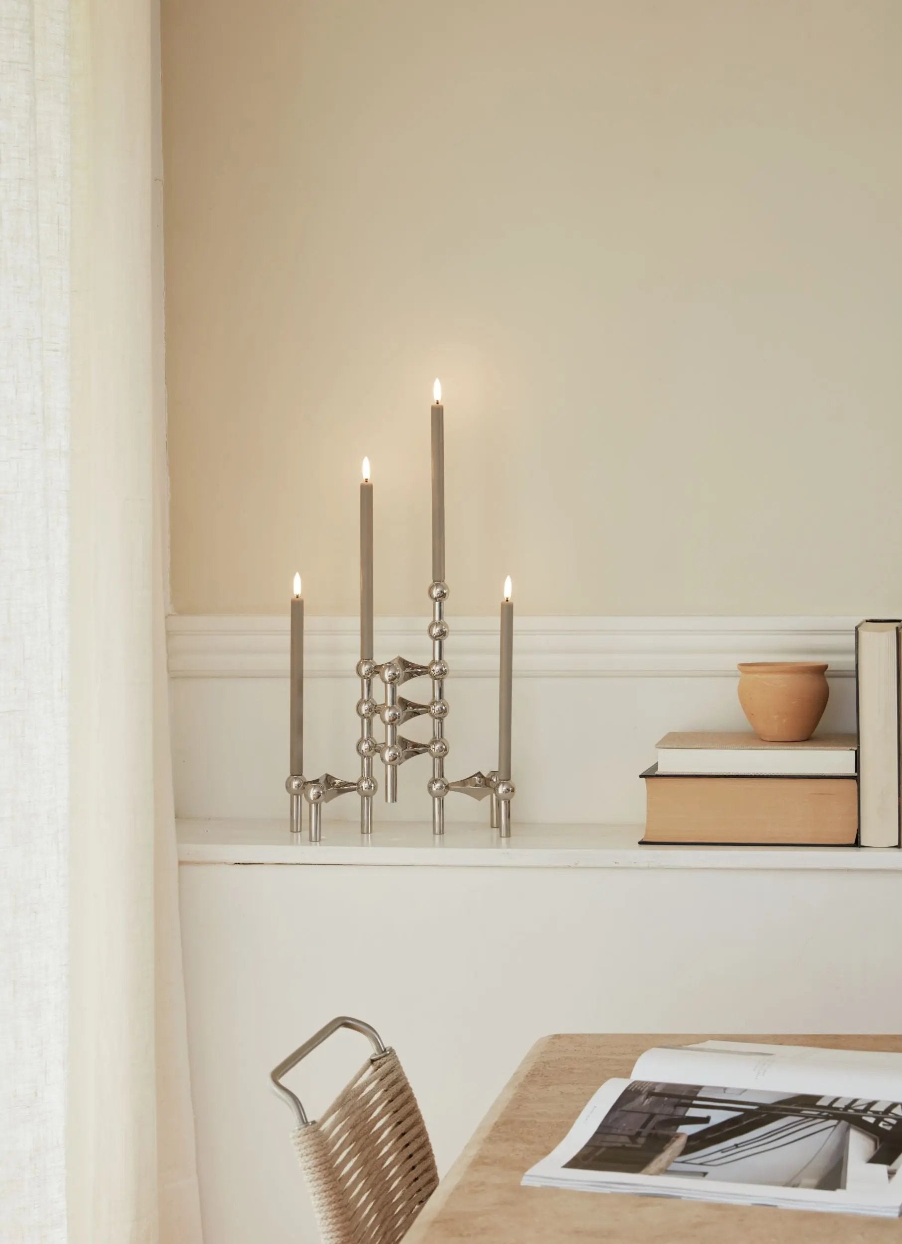 STOFF Nagel by Uyuni LED-kynttilä 2kpl hiekka Stoff Copenhagen