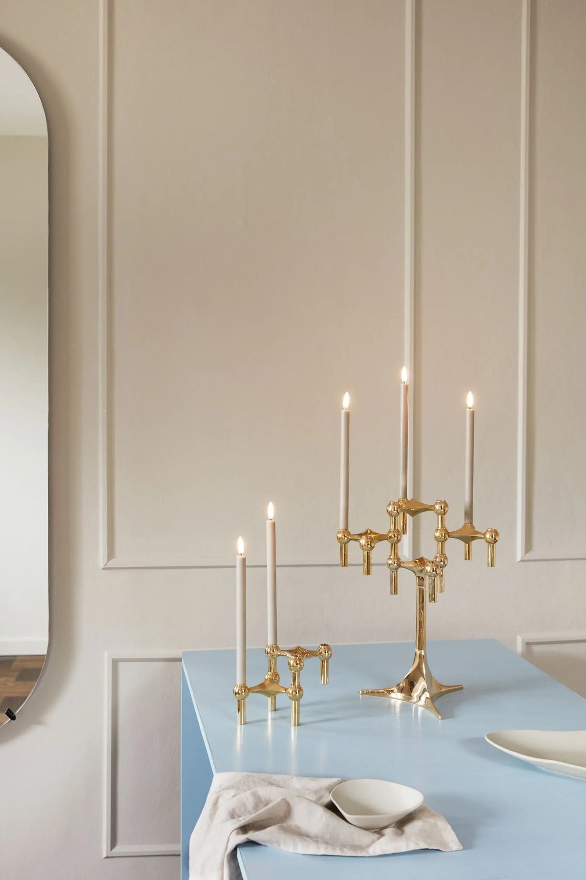 STOFF Nagel by Uyuni LED-kynttilä 2kpl hiekka Stoff Copenhagen